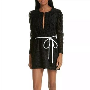 NEW Robert Rodriguez Pauline Belt Dress Black 0, 6
